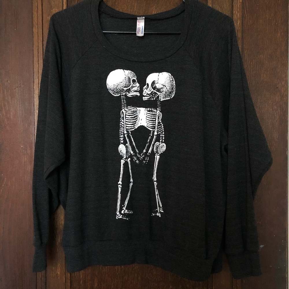 Conjoined Skeletons Dolman Top